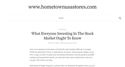 Desktop Screenshot of hometownusastores.com