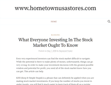 Tablet Screenshot of hometownusastores.com